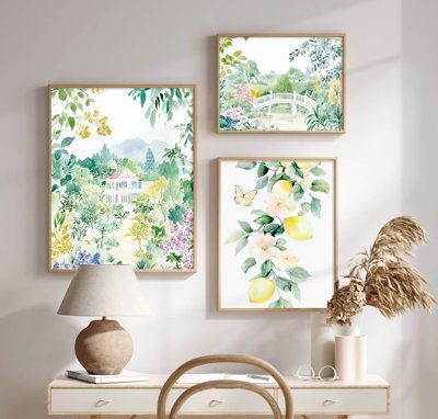 Tải file File tranh bộ nhiều tấm in nhà hàng khách sạn tối giản A1035 (gốc) làm file thiết kế