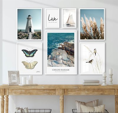 Ảnh gốc File tranh bộ nhiều tấm in nhà hàng khách sạn tối giản A1037 (độ nét cao) in tráng gương