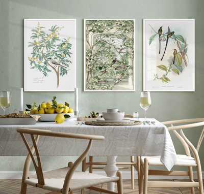 File gốc File tranh bộ nhiều tấm in nhà hàng khách sạn tối giản A1046 (chuẩn CMYK) cho nhà in