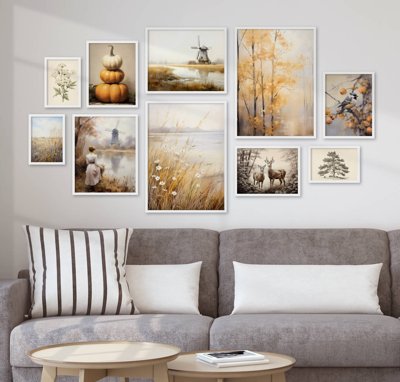 Tải file File tranh bộ nhiều tấm in nhà hàng khách sạn tối giản A1056 (gốc) làm tranh treo tường