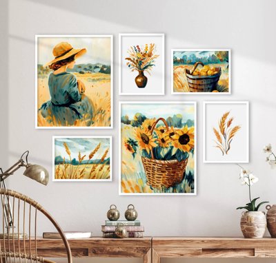 File gốc File tranh bộ nhiều tấm in nhà hàng khách sạn tối giản A1074 (vector) cho in ấn