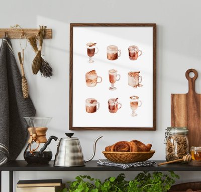 File in lụa File tranh bộ nhiều tấm in nhà hàng khách sạn tối giản A1100 (hoa văn) File tranh bộ nhiều tấm in nhà hàng khách sạn tối giản A1100