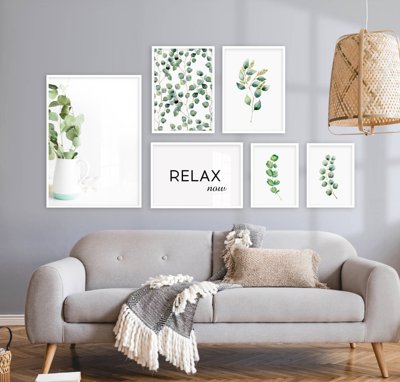 File in trần File tranh bộ nhiều tấm in nhà hàng khách sạn tối giản A1119 (bản gốc) đại dương