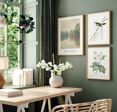 Download file File tranh bộ nhiều tấm in nhà hàng khách sạn tối giản A1127 (gốc) in mica cao cấp