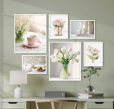 Tải file File tranh bộ nhiều tấm in nhà hàng khách sạn tối giản A1132 (ảnh gốc) in gạch 3D