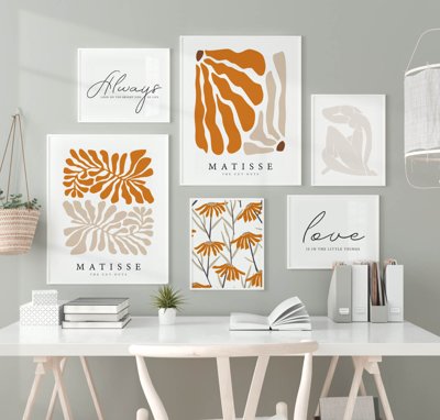 File in trần File tranh bộ nhiều tấm in nhà hàng khách sạn tối giản A1142 (bản gốc 3D) sống động