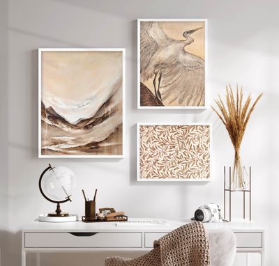 File PSD File tranh bộ nhiều tấm in nhà hàng khách sạn tối giản A1149 (bản gốc) cho nhà in