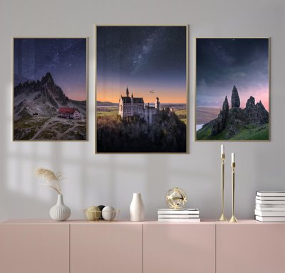 File ảnh File tranh bộ nhiều tấm in nhà hàng khách sạn tối giản A1162 (gốc) in backdrop sự kiện