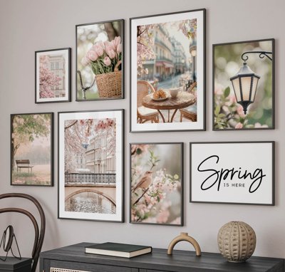 File tranh File tranh bộ nhiều tấm in nhà hàng khách sạn tối giản A1177 (gốc) chủ đề động vật