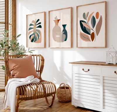 File tranh File tranh bộ nhiều tấm in nhà hàng khách sạn tối giản A1184 (bản gốc) treo phòng ăn