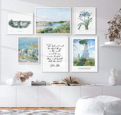 File tranh File tranh bộ nhiều tấm in nhà hàng khách sạn tối giản A1259 (ảnh gốc) in trần nhà