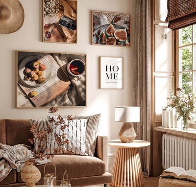 File ảnh File tranh bộ nhiều tấm in nhà hàng khách sạn tối giản A1270 (gốc) in quảng cáo ngoài trời