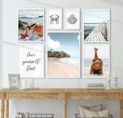 Tải về hình ảnh gốc File tranh bộ nhiều tấm in nhà hàng khách sạn tối giản A1291 sắc nét