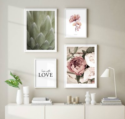 File tranh File tranh bộ nhiều tấm in nhà hàng khách sạn tối giản A1312 (gốc) chủ đề trừu tượng