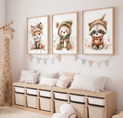 File tranh File tranh bộ nhiều tấm in nhà hàng khách sạn tối giản A1318 (ảnh gốc) không bị mờ