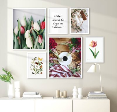 File in trần File tranh bộ nhiều tấm in nhà hàng khách sạn tối giản A1353 (bản gốc) bầu trời