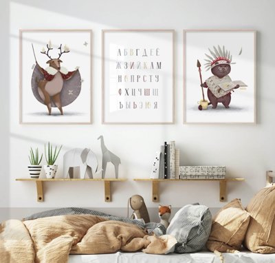 File gốc File tranh bộ nhiều tấm in nhà hàng khách sạn tối giản A1373 (PNG) không nền chất lượng