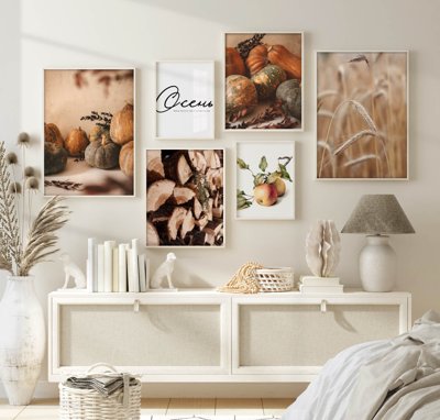 File tranh in mica File tranh bộ nhiều tấm in nhà hàng khách sạn tối giản A1383 (độ phân giải cao)