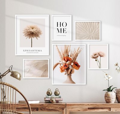 File gốc File tranh bộ nhiều tấm in nhà hàng khách sạn tối giản A1404 (phong cách) cổ điển