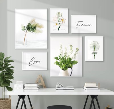 File tranh File tranh bộ nhiều tấm in nhà hàng khách sạn tối giản A1414 (file gốc) chủ đề phong thủy