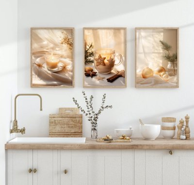 File tranh quảng cáo File tranh bộ nhiều tấm in nhà hàng khách sạn tối giản A1415 (file gốc) chuyên nghiệp