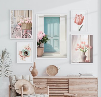 File PSD in ấn File tranh bộ nhiều tấm in nhà hàng khách sạn tối giản A1440 (chất lượng cao)