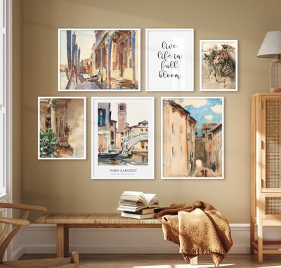 File gốc File tranh bộ nhiều tấm in nhà hàng khách sạn tối giản A1442 (PNG) nền trong suốt