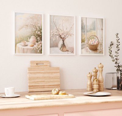 Chi tiết file tranh tráng gương File tranh bộ nhiều tấm in nhà hàng khách sạn tối giản A1453 (ảnh gốc)