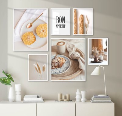 File in ấn cao cấp File tranh bộ nhiều tấm in nhà hàng khách sạn tối giản A1462 (file gốc)