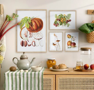 File gốc File tranh bộ nhiều tấm in nhà hàng khách sạn tối giản A1463 (in tráng gương) sang trọng