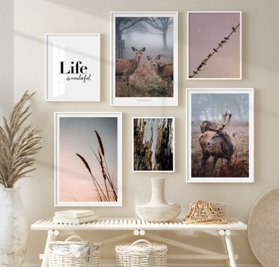 File gốc File tranh bộ nhiều tấm in nhà hàng khách sạn tối giản A1536 cho in ấn và thiết kế