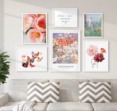 File in mica File tranh bộ nhiều tấm in nhà hàng khách sạn tối giản A1551 (bản gốc) sắc sảo