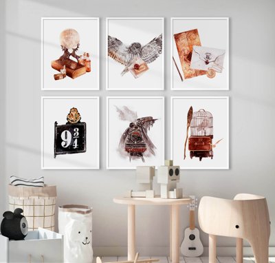 File tranh File tranh bộ nhiều tấm in nhà hàng khách sạn tối giản A1573 (gốc) chủ đề con người