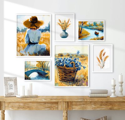 File PSD File tranh bộ nhiều tấm in nhà hàng khách sạn tối giản A1593 (bản gốc) chất lượng nhất