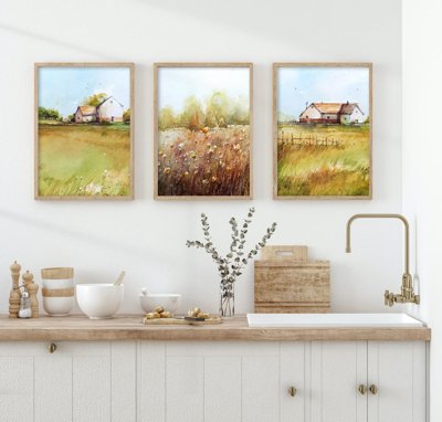 File gốc File tranh bộ nhiều tấm in nhà hàng khách sạn tối giản A1642 (vector) cho in ấn