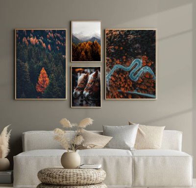 Tải file File tranh bộ nhiều tấm in nhà hàng khách sạn tối giản A1650 (gốc) làm file tranh quảng cáo