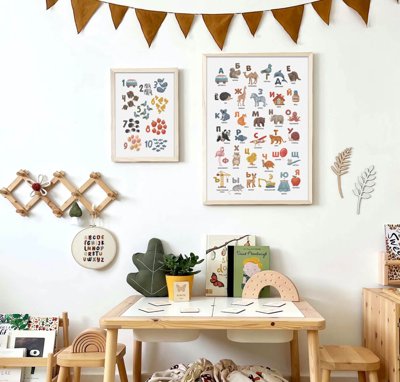 File gốc in tráng gương File tranh bộ nhiều tấm in nhà hàng khách sạn tối giản A1652 chi tiết