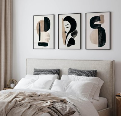 Chi tiết file tranh tráng gương File tranh bộ nhiều tấm in nhà hàng khách sạn tối giản A1730 (ảnh gốc)