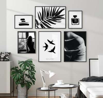 File in ấn cao cấp File tranh bộ nhiều tấm in nhà hàng khách sạn tối giản A1740 (file gốc)