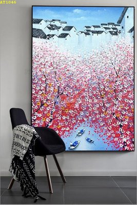 Download file gốc File tranh hiện đại Sơn Dầu AT1046 (in lụa) cao cấp