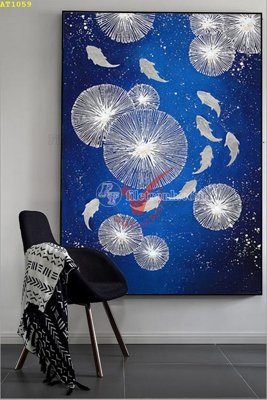 File PSD File tranh hiện đại Sơn Dầu AT1059 (gốc) tách lớp chi tiết