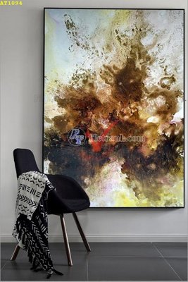 File gốc File tranh hiện đại Sơn Dầu AT1094 (cho in 3D) độc đáo