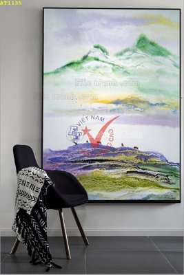 Download file gốc File tranh hiện đại Sơn Dầu AT1135 (in mica) trong suốt