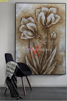 File PSD in ấn File tranh hiện đại Sơn Dầu AT1284 (chất lượng cao)