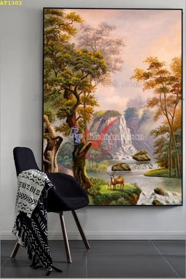 Tải file File tranh hiện đại Sơn Dầu AT1302 (gốc) in ấn chất lượng