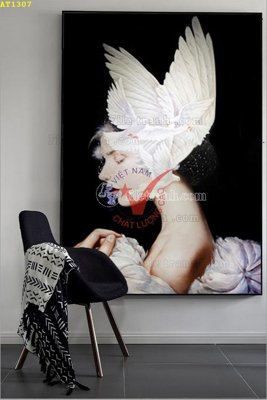 Tải file File tranh hiện đại Sơn Dầu AT1307 (gốc) in tranh tráng gương