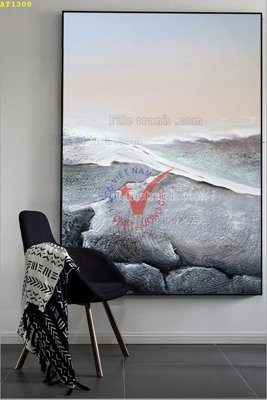 Tải file File tranh hiện đại Sơn Dầu AT1308 (gốc) chủ đề phong thủy