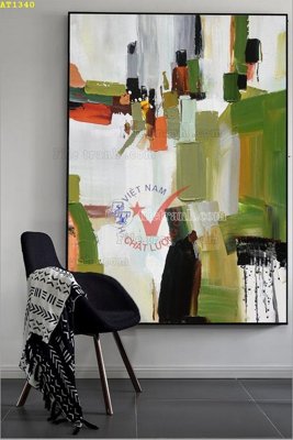 File in lụa File tranh hiện đại Sơn Dầu AT1340 (tân cổ điển) File tranh hiện đại Sơn Dầu AT1340