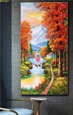 File in lụa File tranh hiện đại Sơn Dầu AT1447 (chất lượng cao) File tranh hiện đại Sơn Dầu AT1447