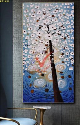 File gốc File tranh hiện đại Sơn Dầu AT1452 (trang trí) phòng trẻ em